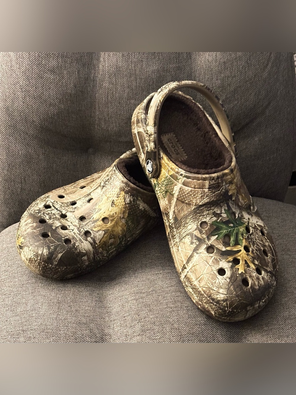 CROCS REALTREE CLOGS TAN BROWN, size 7M/9W
